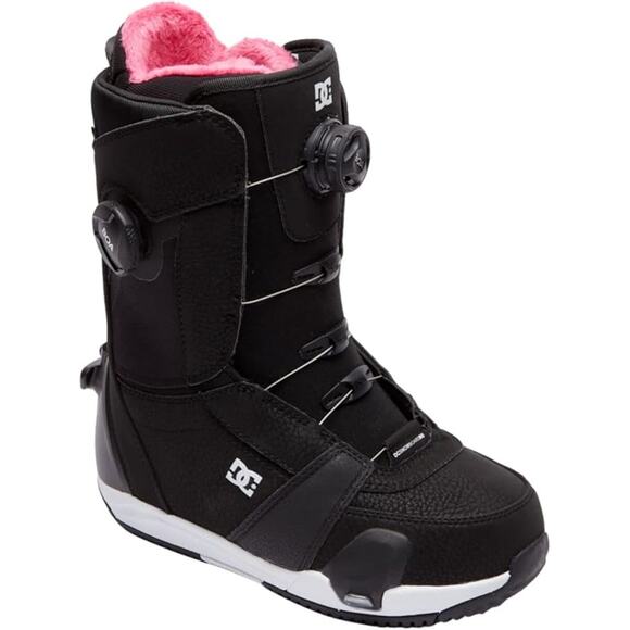 DC Shoes - DC Women's Size 5 Black/White/Pink Lotus 2023 Step On Snowboard Boots W BR4-4